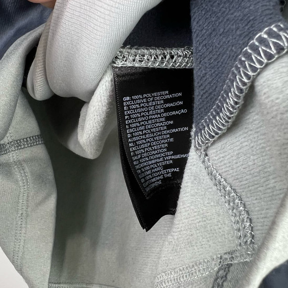 North Face Hoodie Jacket Men's Medium Gray Full-Zip Long Sleeve Zipper Pocket - Picture 5 of 6